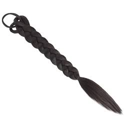 CANIGHT Perücke Zopf Diy Geflochtener Pferdeschwanz Stirnband Für Haarverlängerungen Pferdeschwanz Mit Kordelzug Für Schwarze Frauen Pferdeschwanz Flechten Black Hochtemperaturdraht von CANIGHT