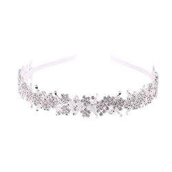 CANNXI Stirnbänder für Damen, elegantes Prinzessinnen-Blumenblatt-Tiaras, exquisites Stirnband für Braut, Hochzeit, Abschlussball, Geburtstag, Cosplay, Halloween-Kostüme von CANNXI