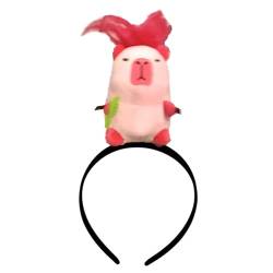 CANNXI Stirnbänder für Damen, niedliches Capybara-Haarband, Cartoon-Tier-Haarband, Haarreif für Jugendliche und Cosplay, stilvoller Kinder-Kopfschmuck, Schmuck von CANNXI