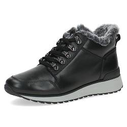 CAPRICE Damen Sneaker hoch mit Fütterung Airmotion aus Leder Winter Weite G, Schwarz (Black Nappa), 39 EU von CAPRICE
