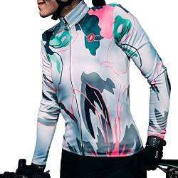 CASTELLI 4521528-870 Unlimited W TH. JR Sweatshirt Women's Silbergrau/Tealblue-Flowers S von CASTELLI