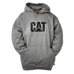 Caterpillar Herren Trademark Hoodies mit gesticktem Cat Front Logo, S3 Cord Management System und Beuteltasche Sweatshirt, dunkelgrau (Dark Heather Grey), XXX-Large von CAT