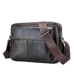 Herren Business Casual Aktentasche Große Kapazität Schulter Sling Bag Messenger Bag for Männer Büro Notebook Laptop Tasche Mit Mehreren Fächern Perfekt for Arbeit Und Reisen Verstellbarer Riemen(Iron von CBFGGOEUDFBS