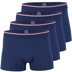 CC Clark Crown Herren Modal Boxershorts (4er Pack), Retroshorts in weicher Modal Cotton Qualität in Grösse XXL, Marineblau von CC Clark Crown