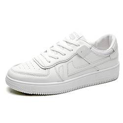 CCAFRET Herren Turnschuhe Men's White Sneakers Popular Breathable Sneakers Male Student Shoes Casual Sports Sneakers (Color : White, Size : 41 EU) von CCAFRET