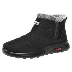 CCOOfhhc Damen Stiefeletten Boots Gefütterte Warm Schneestiefel rutschfeste Worker Boots Wasserdichtem Winterstiefel Damen Knöchelhohe Winter Bequem Schuhe Outdoor von CCOOfhhc