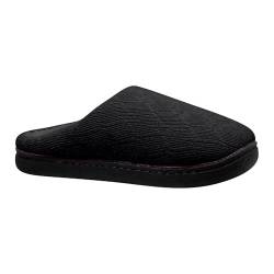 CCOOfhhc Halloween Weihnachtspantoffeln Urlaubspantoffeln Hausschuhe Slipper für Damen Flauschige Hausschuhe für drinnen und draußen Damenschuhe Pumps Rot (Black, 42) von CCOOfhhc