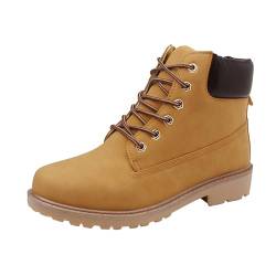 CCOOfhhc Warm Gefüttert Winterschuhe Damen Gefüttert Schneestiefel rutschfeste Wärme Worker Boots Wasserdicht Damenstiefel Damen Winterboots Winter Plüsch Wanderschuhe Trekking von CCOOfhhc