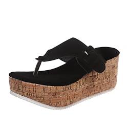 Damen Pantoletten Mit Fußbett Retro Walking Elegant Slip On Sportsandalen Sandaletten Leicht Zehentrenner Komfort Freizeit Schuhe Flip Flops Lässige Fußbett Flip-Flops Sommer Boho Badelatschen von CCOOfhhc