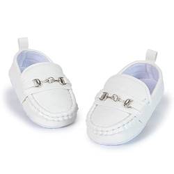 CENCIRILY Baby Junge Mädchen Klassische Loafers rutschfeste Weiche Sohle Kleid Flache PU Leder Lauflernschuhe Sneaker für 0-18 Monate Baby von CENCIRILY