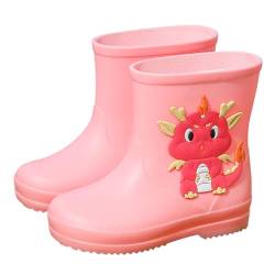 CEWIFO Schneeschuhe 34 Bunte Cartoon-Tier wasserdichte Regenstiefel Baby Wasserschuhe Eva Weiche Outdoor Regenstiefel Gummistiefel Warm von CEWIFO