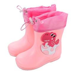 CEWIFO Schneeschuhe 34 Bunte Cartoon-Tier wasserdichte Regenstiefel Baby Wasserschuhe Eva Weiche Outdoor Regenstiefel Gummistiefel Warm von CEWIFO