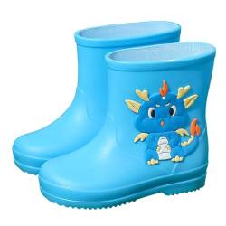 CEWIFO aby-Gummistiefel für Jungen und Mädchen, leichte Kinder-Gummistiefel, Tier-Cartoon-Muster-Gummistiefel, Kleinkind-Regenstiefel, Gummistiefel, wasserdichte Stiefel für 1-6 Jahre von CEWIFO