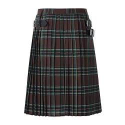 Faltenrock kurz Damen Gestreift Goth Faltenrock kurz Damen Scottish Skirt Women Faltenrock-Design Röcke mit Kontrasttaschen schottenrock Herren Kilt original 5XL Faltenrock kurz pink von CEWIFO