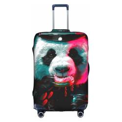 Kofferhülle mit Pandabär-Motiv "Donut", Gepäckhülle, Reiseanzug, Staubschutz für Koffer, mehrfarbig, XL(29"-32" Suitcase) von CFAN