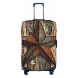 Western Texas Barn Star Kofferabdeckung, Gepäckhülle, Reiseanzug, Staubschutz für Koffer 45,7 - 53,3 cm, mehrfarbig, S(18"-21" Suitcase) von CFAN