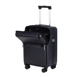 CGZCEICAN Tragbarer Gepäckkoffer mit Universalrädern, Frontöffnung 20/24 Zoll PC-Trolley mit TSA-Schloss, for Männer und Frauen, Geschäftsreisegepäckbox/1642(B,24in) von CGZCEICAN