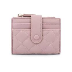 CHAOFANXI Geldbörse Damen Klein, Bifold Leder Kleines Portemonnaie für Frauen, Geldbeutel Damen Klein und im Kurzformat Portemonnaie Kleine Brieftasche Geldbörsemit mit Mehreren Fächern,Rosa von CHAOFANXI