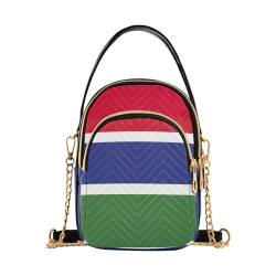 Leichte Crossbody-Tasche für Damen, Gambia-Nationalflagge, Handy-Geldbörse, Crossbody-Tasche für Damen, Gambia Nationalflagge, Einheitsgröße von CHIFIGNO