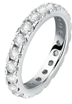CHRIST Damen-Ring 925er Silber, recycelt Zirkonia 50 Silber 32027304 von CHRIST