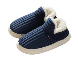 CHUNLIGOUJI Pluffi Cloud Hausschuhe, Pluffi der Gemütliche, Pluffi Hausschuhe für Männer und Frauen, Pluffi Slipper-Stiefeletten für Frauen und Männer, Pluffi Bequeme Hausschuhe (42-43,Dark Blue) von CHUNLIGOUJI