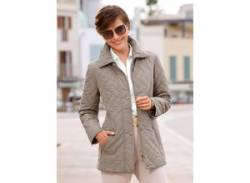 Steppjacke CLASSIC, Damen, Gr. 48, grau (taupe), 100% Polyester, unifarben, figurumspielend, Langarm, Jacken von CLASSIC