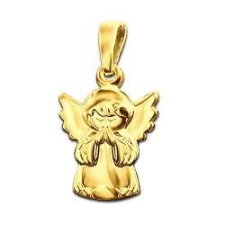 CLEVER SCHMUCK Goldener Kinder Anhänger Engel betend 12 mm glänzend 333 Gold 8 Karat von CLEVER SCHMUCK