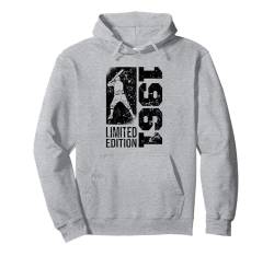 Baseballspieler Jahrgang 1961 geboren Geburtstag Baseball Pullover Hoodie von CLICK-HERE for more Baseball Birthday Shirts