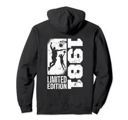 Basketballer Jahrgang 1981 geboren Geburtstag Basketball Pullover Hoodie von CLICK-HERE for more Basketball Birthday Shirts