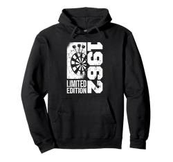 Dartspieler Jahrgang 1962 Geburtstag Dart-game Darts Pullover Hoodie von CLICK-HERE for more Dart-game Birthday Shirts