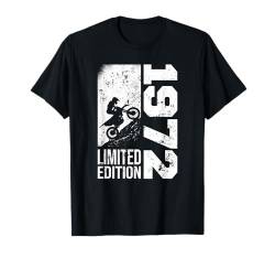 Pit-bike Jahrgang 1972 Geburtstag Dirtbike Pitbike Motocross T-Shirt von CLICK-HERE for more Motorcycle Birthday Shirts