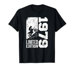 Pit-bike Jahrgang 1979 Geburtstag Dirtbike Pitbike Motocross T-Shirt von CLICK-HERE for more Motorcycle Birthday Shirts