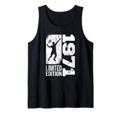 Tennisspieler Jahrgang 1971 geboren Geburtstag Tennis Tank Top von CLICK-HERE for more Tennis-Sport Birthday Shirts