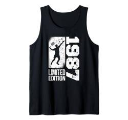 Tennisspieler Jahrgang 1987 geboren Geburtstag Tennis Tank Top von CLICK-HERE for more Tennis-Sport Birthday Shirts