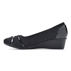 CLIFFS BY WHITE MOUNTAIN Damen Bowie Pumps, Schwarzes Nylon, 43 EU von CLIFFS BY WHITE MOUNTAIN