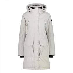 CMP Damen Pongee Dobby Long Coat, Bone, 48 von CMP