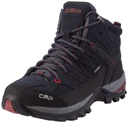 CMP Herren Rigel Mid Shoes Wp Trekking-Schuhe, Grau Schwarz Asphalt Syrah, 46 EU von CMP