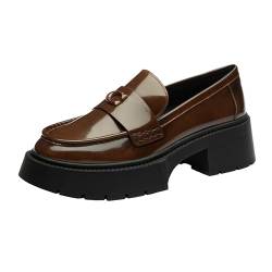 Coach Leah Plateau-Loafer für Damen, Sattel, 43 EU von COACH