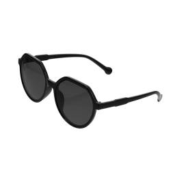 COLLBATH 1 Paar Sonnenbrille Augenschatten Partybrille Vintage-Rahmen das Kinderbrille round sunglasses sonnenrbille prom Strand-Foto-Requisite Brille mit rundem Gestell Stk Black von COLLBATH