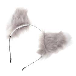 COLLBATH 1Stk Katze Fuchsohren Stirnband Ohren Kopfschmuck Plüsch-Tierohr-Haarreifen halloween headband haarband halloween Plüsch Ohren Haar Cosplay Ohren Haare Cosplay Simulation Plüsch von COLLBATH