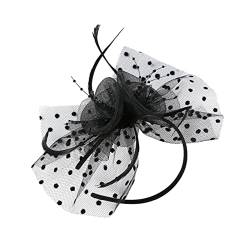 COLLBATH Spitzenblumen Hut Fascinator Hut Netz Haarreifen Fascinator Hut Haarband Hochzeits Haarband Bühnen Haarband Fascinator Hut Stirnbänder Fascinator Hut Haarband Party von COLLBATH