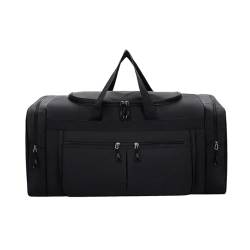 COLseller Sport Duffel Bag Damen Handgepäck Tasche Weekender Bag Travel Bag mit Kulturtasche Schuhfach für Flugzeug Reisen,Black von COLseller