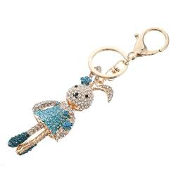 1stk Hase Schlüsselanhänger Osterdeko Schlüsselanhänger in Hasenform Süße Schlüsselanhänger Rucksackanhänger Strass-Accessoires Für Frauen Dekor Für Auto Zinklegierung Blue CONGARTENO von CONGARTENO