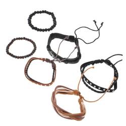 CONGARTENO 2St Vintage-Lederarmband Freundschaftsarmbänder Armbänder für Frauen herren armband Vintage Armband armbänder für herren handgelenkbandage Armbänder im Retro-Stil Vintage-Armbänder von CONGARTENO