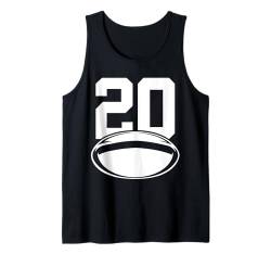 NUMMER 20 RUGBY 20. GEBURTSTAG Tank Top von COOL RUGBY DESIGNS AND OUTFITS