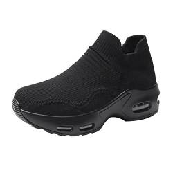 COSMEVIVI 1 Paar Sportluftkissenschuhe für Damen Schuhe für Frauen Sportschuhe Damen-Wanderschuhe lässige Schuhe Freizeitschuhe Women's Running Shoes Outdoor-Schuhe Damenschuhe Netz Black von COSMEVIVI