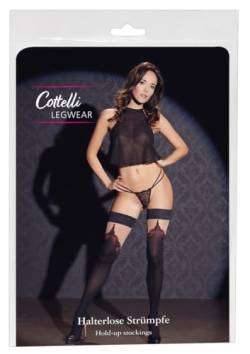 Cottelli LEGWEAR Damen Strümpfe-25206481631 Strümpfe, Schwarz, 4 von COTTELLI