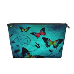 Kleine Make-up-Tasche für Geldbörse, niedliche PVC-Leder-Kosmetiktaschen, wasserdichter Reißverschluss, Reise-Kulturbeutel, Make-up-Tasche, Organizer für Mädchen, Damen und Herren, silber, von COWMMWOC