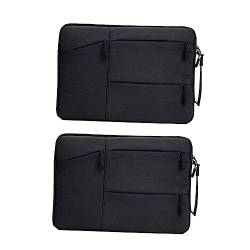 CRAFTHROU 15 Zoll Computertasche Tragbare Laptoptasche Aktentasche Für Männer Und Frauen Wasserdicht Schultertasche Laptop Handtasche Damen Business Schwarz von CRAFTHROU