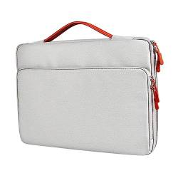 CRAFTHROU Tragbare Laptop Handtasche Modische Laptop Hülle Wasserdichte Laptop Tasche Stoßfest Notebooktasche Mit Zubehörfach Dunkelgrau 15 17 Zoll von CRAFTHROU